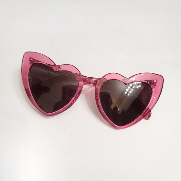 Saint Laurent | SL 181 LouLou Pink Heart Designer Sunglasses - Picture 3 of 12